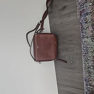 Fossil Tan Mini Crossbody Bag